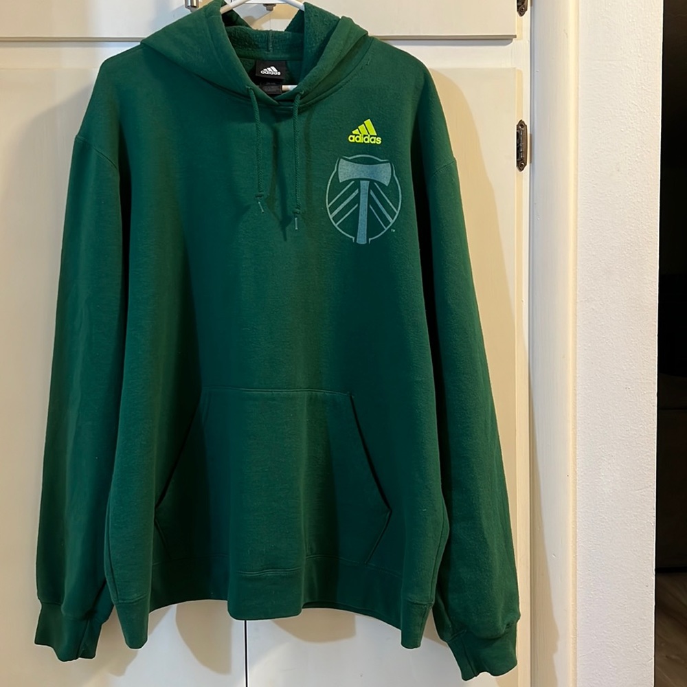 Adidas Portland Timbers MLS, Hoodie, pre-owned, size XL Really Nice Condition.